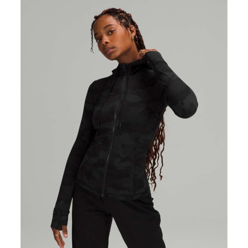 Lululemon Hooded Define Jacket Nulu Heritage 365 Camo Deep Coal Multi Size 8 NWT